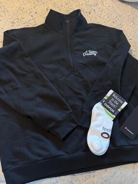 lululemon athletica Black Quarter-Zip Pullover Sweatshirt